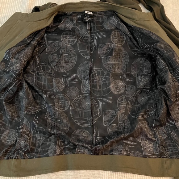 Star Wars Rogue One M Jyn Erso Cosplay Rebel Alliance Cropped Jacket Hot Topic - Picture 8 of 11